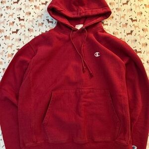 Vintage Burgundy Champion Oversized Hoodie